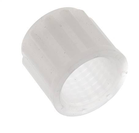 Tuerca de racor de PVDF 8x6mm (M14x1,5) moleteada [5 Piezas]