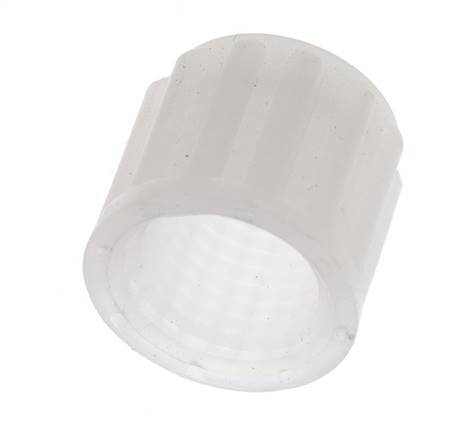 Tuerca de racor de PVDF 8x6mm (M14x1,5) moleteada [5 Piezas]