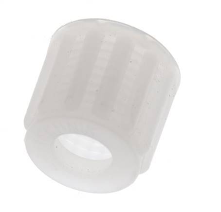 Tuerca de racor de PVDF 8x6mm (M14x1,5) moleteada [5 Piezas]