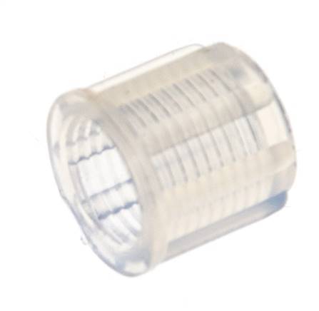 Tuerca de unión PFA de 6x4mm (M10x1) moleteada [2 piezas]