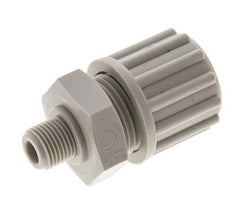 12x6mm & G1/8'' PP Straight Compression Fitting with Male Threads 10 bar PVC and PA