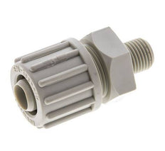 16x10mm & G1/4'' PP Straight Compression Fitting with Male Threads 10 bar PVC and PA