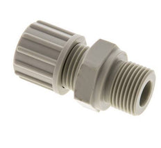 10x4mm & G3/8'' PP Straight Compression Fitting with Male Threads 10 bar PVC and PA