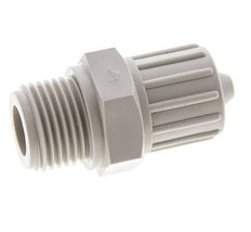10x4mm & G1/8'' PVDF Straight Compression Fitting with Male Threads 10 bar PVC and PA