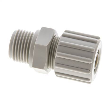 15x9mm & G1/2'' PP Straight Compression Fitting with Male Threads 10 bar PVC and PA