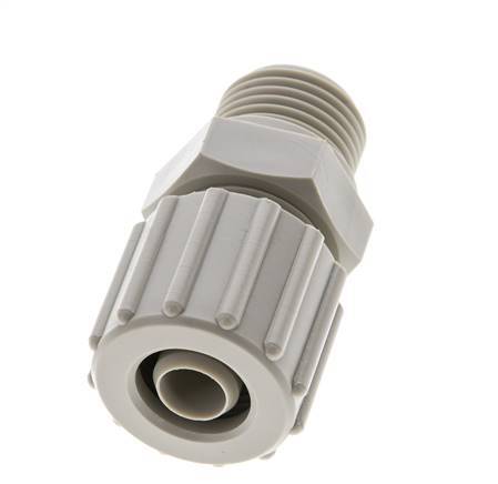 15x9mm & G1/2'' PP Straight Compression Fitting with Male Threads 10 bar PVC and PA