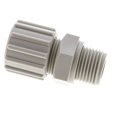 15x9mm & G1/2'' PP Straight Compression Fitting with Male Threads 10 bar PVC and PA