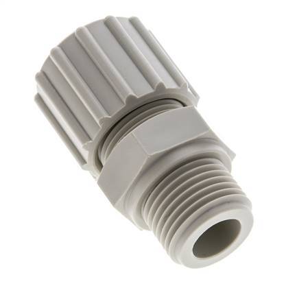 15x9mm & G1/2'' PP Straight Compression Fitting with Male Threads 10 bar PVC and PA