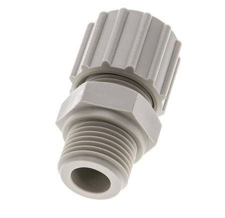 15x9mm & G1/2'' PP Straight Compression Fitting with Male Threads 10 bar PVC and PA