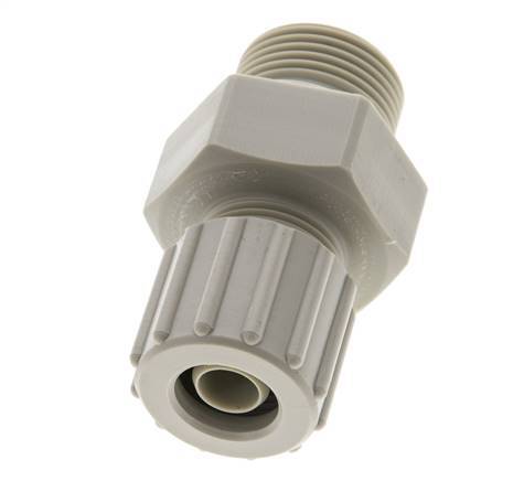15x9mm & G3/4'' PP Straight Compression Fitting with Male Threads 10 bar PVC and PA