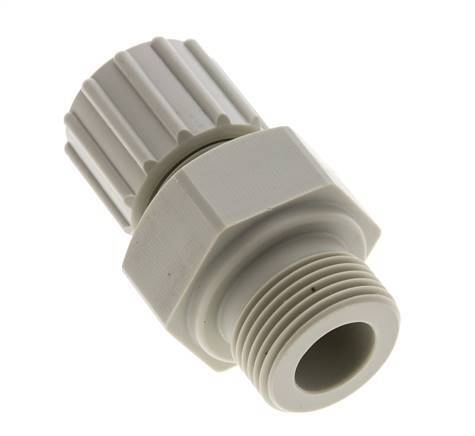 15x9mm & G3/4'' PP Straight Compression Fitting with Male Threads 10 bar PVC and PA