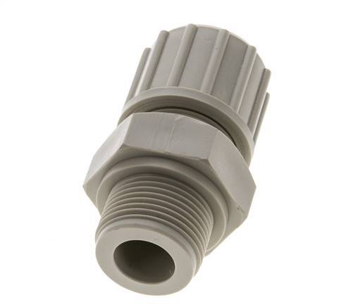 20x13mm & G3/4'' PP Straight Compression Fitting with Male Threads 10 bar PVC and PA