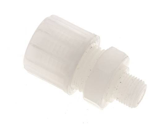 10x4mm & G1/8'' PVDF Straight Compression Fitting with Male Threads 10 bar PVC and PA