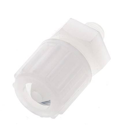 15x9mm & G1/4'' PVDF Straight Compression Fitting with Male Threads 10 bar PVC and PA
