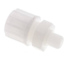 16x10mm & G1/4'' PVDF Straight Compression Fitting with Male Threads 10 bar PVC and PA