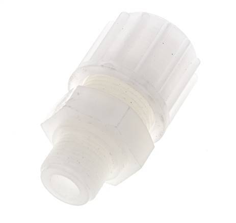 20x13mm & G3/8'' PVDF Straight Compression Fitting with Male Threads 10 bar PVC and PA