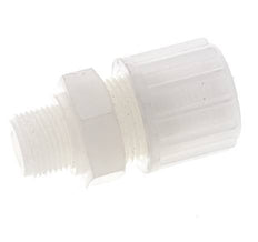20x13mm & G3/8'' PVDF Straight Compression Fitting with Male Threads 10 bar PVC and PA