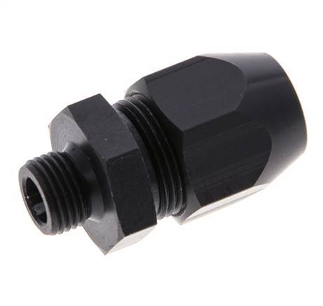 10x4mm & G1/8'' Aluminum Straight Compression Fitting with Male Threads 10 bar PVC and PA [2 Pieces]