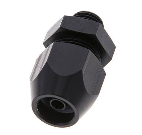 10x4mm & G1/8'' Aluminum Straight Compression Fitting with Male Threads 10 bar PVC and PA [2 Pieces]
