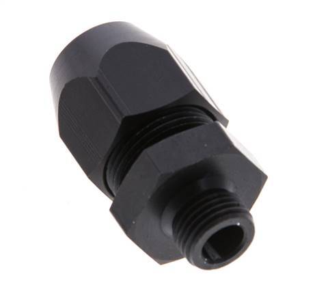 10x4mm & G1/8'' Aluminum Straight Compression Fitting with Male Threads 10 bar PVC and PA [2 Pieces]