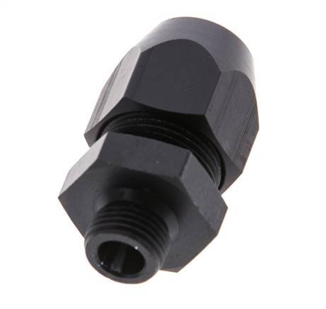 10x4mm & G1/8'' Aluminum Straight Compression Fitting with Male Threads 10 bar PVC and PA [2 Pieces]