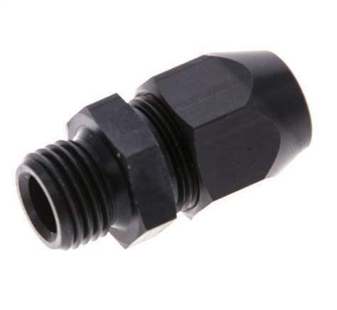 10x4mm & G1/4'' Aluminum Straight Compression Fitting with Male Threads 10 bar PVC and PA [2 Pieces]