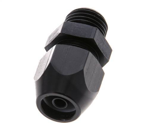 10x4mm & G1/4'' Aluminum Straight Compression Fitting with Male Threads 10 bar PVC and PA [2 Pieces]