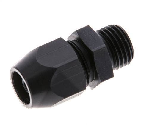 10x4mm & G1/4'' Aluminum Straight Compression Fitting with Male Threads 10 bar PVC and PA [2 Pieces]