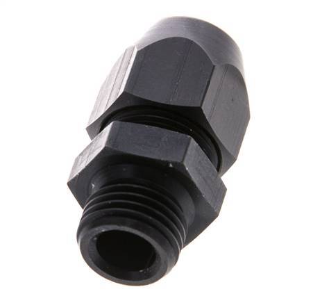 10x4mm & G1/4'' Aluminum Straight Compression Fitting with Male Threads 10 bar PVC and PA [2 Pieces]