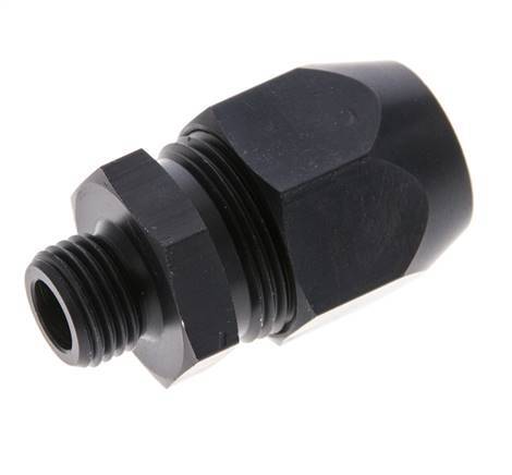 16x10mm & G1/4'' Aluminum Straight Compression Fitting with Male Threads 10 bar PVC and PA [2 Pieces]