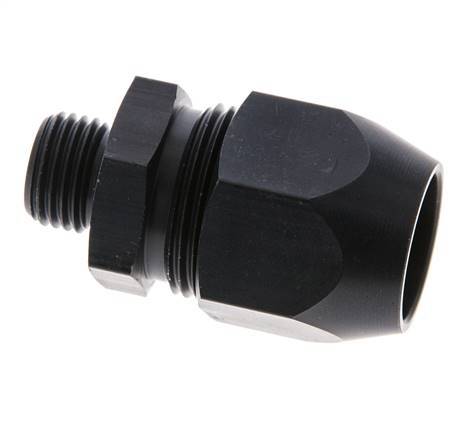 16x10mm & G1/4'' Aluminum Straight Compression Fitting with Male Threads 10 bar PVC and PA [2 Pieces]