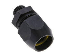 16x10mm & G1/4'' Aluminum Straight Compression Fitting with Male Threads 10 bar PVC and PA [2 Pieces]