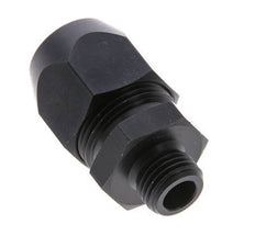 16x10mm & G1/4'' Aluminum Straight Compression Fitting with Male Threads 10 bar PVC and PA [2 Pieces]