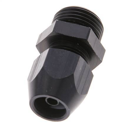 10x4mm & G3/8'' Aluminum Straight Compression Fitting with Male Threads 10 bar PVC and PA [2 Pieces]