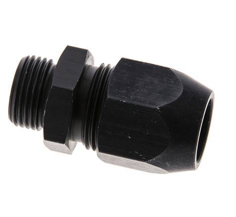 14x8mm & G3/8'' Aluminum Straight Compression Fitting with Male Threads 10 bar PVC and PA [2 Pieces]