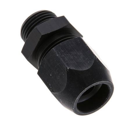 14x8mm & G3/8'' Aluminum Straight Compression Fitting with Male Threads 10 bar PVC and PA [2 Pieces]