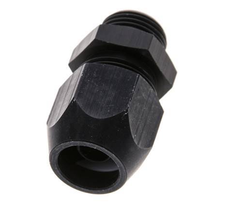 14x8mm & G3/8'' Aluminum Straight Compression Fitting with Male Threads 10 bar PVC and PA [2 Pieces]