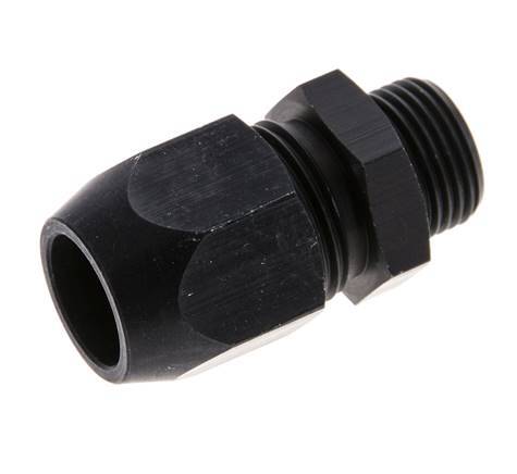 14x8mm & G3/8'' Aluminum Straight Compression Fitting with Male Threads 10 bar PVC and PA [2 Pieces]