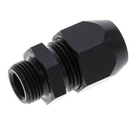 15x9mm & G3/8'' Aluminum Straight Compression Fitting with Male Threads 10 bar PVC and PA [2 Pieces]
