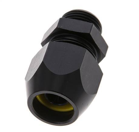 15x9mm & G3/8'' Aluminum Straight Compression Fitting with Male Threads 10 bar PVC and PA [2 Pieces]