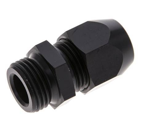 15x9mm & G1/2'' Aluminum Straight Compression Fitting with Male Threads 10 bar PVC and PA