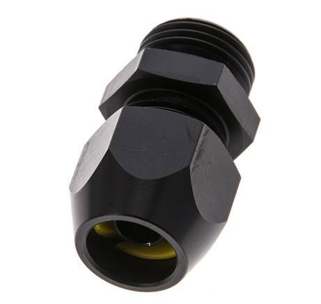 15x9mm & G1/2'' Aluminum Straight Compression Fitting with Male Threads 10 bar PVC and PA