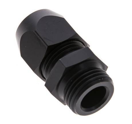 15x9mm & G1/2'' Aluminum Straight Compression Fitting with Male Threads 10 bar PVC and PA