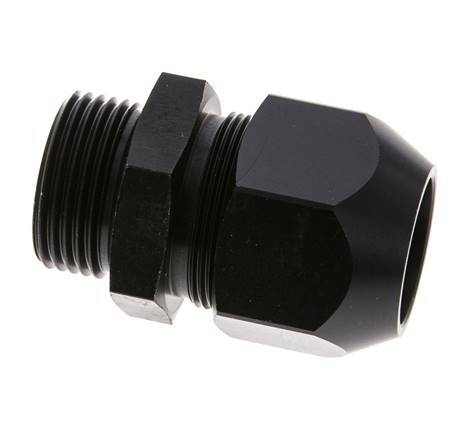 26x19mm & G1'' Aluminum Straight Compression Fitting with Male Threads 10 bar PVC and PA