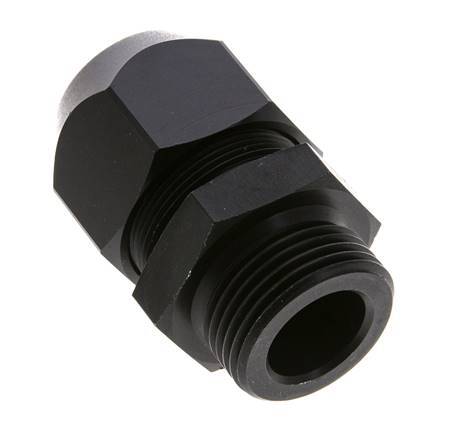 26x19mm & G1'' Aluminum Straight Compression Fitting with Male Threads 10 bar PVC and PA