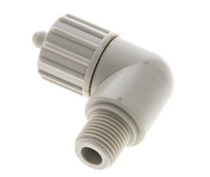10x4mm & G1/4'' PP Elbow Compression Fitting with Male Threads 10 bar PVC and PA