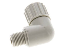 10x4mm & G1/4'' PP Elbow Compression Fitting with Male Threads 10 bar PVC and PA