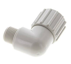 15x9mm & G3/8'' PP Elbow Compression Fitting with Male Threads 10 bar PVC and PA