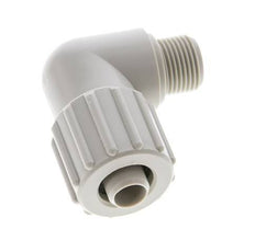 15x9mm & G3/8'' PP Elbow Compression Fitting with Male Threads 10 bar PVC and PA