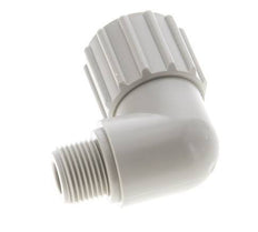 15x9mm & G3/8'' PP Elbow Compression Fitting with Male Threads 10 bar PVC and PA